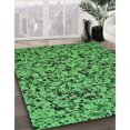 thumbnail image 3 of Ahgly Tapis Rectangulaire Lavable en Machine Intérieur Vert Émeraude Profond, 3 Pieds x 5 Pieds, 3 of 7