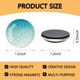 thumbnail image 2 of Glass Fridge Magnets, 12Pcs Ocean Strong Magnetic Refrigerator Magnet Fridge Sticker Cute Locker Magnet for Kitchen Office Whiteboards Cabinets Photos Creative Decorative Magnets for Gift, 2 of 7
