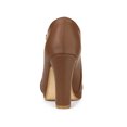 thumbnail image 2 of Unique Bargains Bottines à Talons Hauts Épais à Plateforme à Bout Rond pour Femmes, 2 of 6