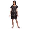thumbnail image 3 of Moomaya Chemise de Nuit d'Allaitement à Patte de Boutonnage Imprimée pour Femmes, 3 of 5
