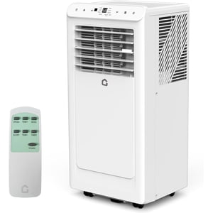 8,000 BTU portatif Air Conditionneur, 4-In-1 portatif AC Unités pour chambres avec ventilateur, déshumidificateur, refroidit jusqu'à 350 Salle du Fq. Air Conditionneur, Remote, Auto Swing, Assez Opration, Minuteur, Top Blanc