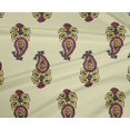 thumbnail image 4 of oneOone Polyester Lycra Fabric Leaves & Paisley Block Printed Fabric 1 Yard 56 Inch Wide, 4 of 4