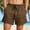 Brown, variant on Aobny Mens Shorts Cotton Linen Plain Board Clothes Big & Tall Casual Mid Rise Baggy Beach Shorts,Green,M