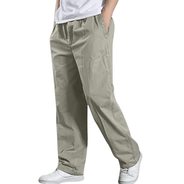 Cameland Pantalon Cargo pour Homme Ajusté Uni Droit Pantalon Décontracté de Plein Air Sport Salopettes Pantalon