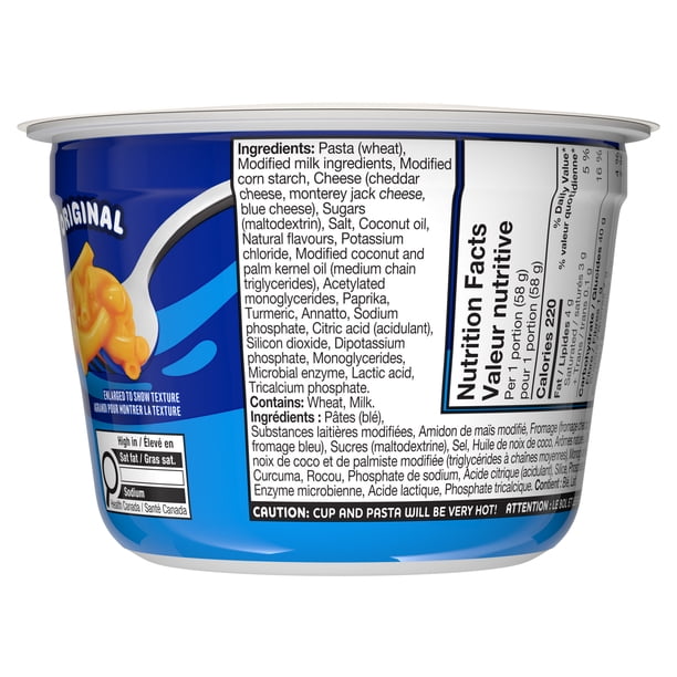 Kraft Dinner Original Macaroni & Cheese Snack Cups - Walmart.ca