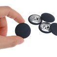 thumbnail image 4 of Unique Bargains 10pcs 40L Fabric Cloth Covered Button 25mm Round Metal Shank Sewing Buttons for Suits Dress Blouses, Deep Blue, 4 of 5