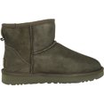 thumbnail image 2 of Ugg Women's Classic Mini II Leather Grey Ankle-High Suede Boot - 5 M, 2 of 3