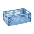 thumbnail image 2 of TIMIFISDesktop Folding Storage Basket Kitchen Household Refrigerator Industrial Style Coffee Corner Sundry Organising Basket Stackable Small Size, 2 of 6