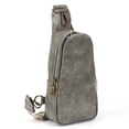 thumbnail image 4 of Boho Chest Bag Animal Prints PU Crossbody Handbag Travel Purse (White Leopard), 4 of 9