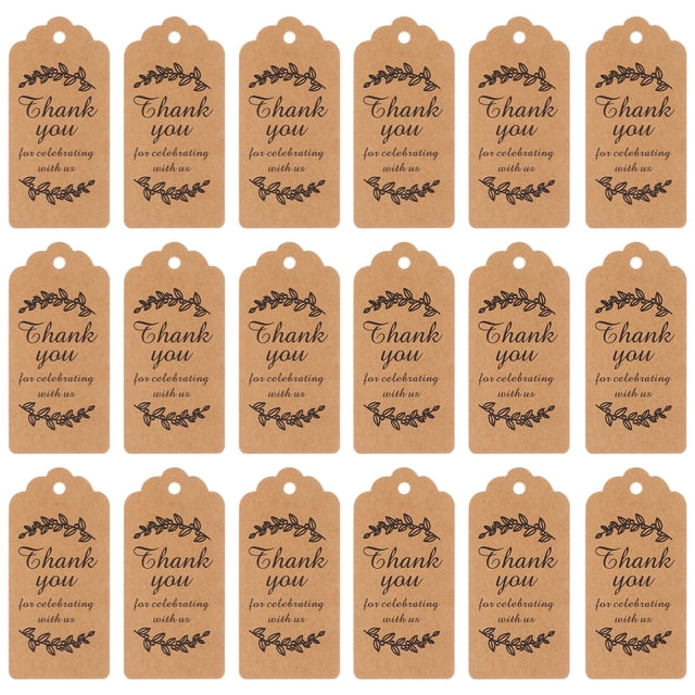 100pcs Kraft Paper Gift Tags Gift Wrapping Labels Wedding Birthday Party Gift Wrapping Crafts