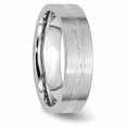 thumbnail image 4 of Cobalt Sterling Silver Inlay Satin 6mm Flat Band Size 9.5, 4 of 6