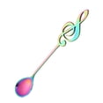 thumbnail image 1 of Agiferg Music Stainless Steel Spoon Dessert Spoon Teaspoon Music Bar Spoon, 1 of 1