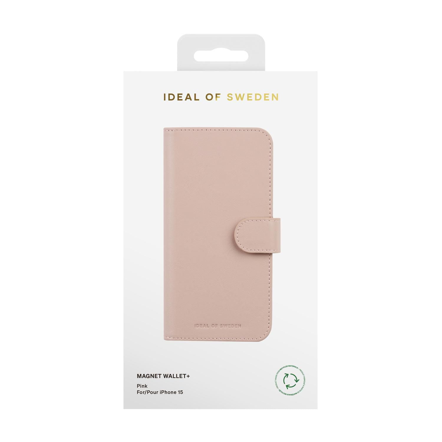 Ideal of Sweden Portefeuille Magnétique+ Rose pour iPhone 15 Pro