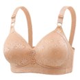 thumbnail image 2 of Weiqiqre Sports Bras for Women Back Fat Smoothing Bra Lace Underwire Full Coverage Padded Bras with Support, 2 of 8