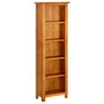 thumbnail image 2 of vidaXL Narrow Bookcase Solid Wood Oak Wooden Book Shelf Organizer Multi Sizes, 2 of 6