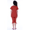 thumbnail image 2 of Moomaya Ensemble de Nuit pour Femmes Capri Coton 2 Pcs Chemises de Nuit, 2 of 6