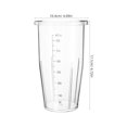thumbnail image 3 of LEEYNEERReplaceable Blender Cups with Measurement Marks Mixer Accessories for Milk Shake Glass Replacement Parts Cups for Kitchen, 3 of 6