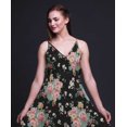 thumbnail image 5 of Bimba Robe Midi d'Été Imprimée à Fleurs pour Femmes Col en V Tenue de Vacances-Moyenne, 5 of 5