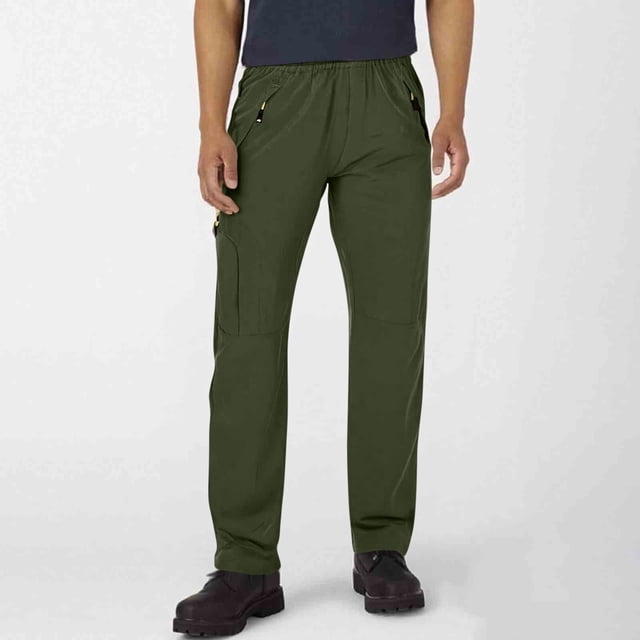 Mceream Pantalon Cargo pour Hommes Grande Taille Décontracté à Enfiler Joggers de Travail Coupe Décontractée Extensible Pantalon de Randonnée avec Poches Pantalones Cargo Para Hombres Vert Armée G