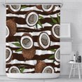 thumbnail image 1 of PANDACO Coconuts Fabric Shower Curtain (72" x 72"), 1 of 4