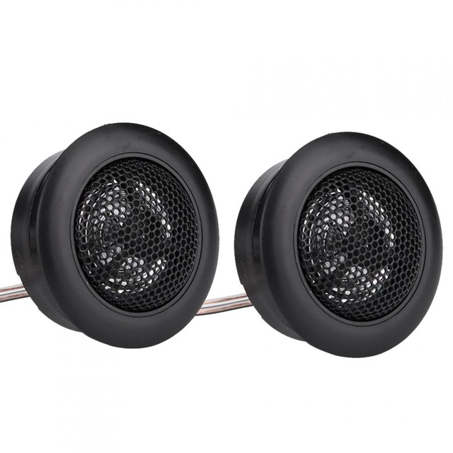 Black Car Audio Tweeters, 1in Car Tweeter Speaker, Professional Use Replacement Of Old Part Home Use For Car Audio Systems