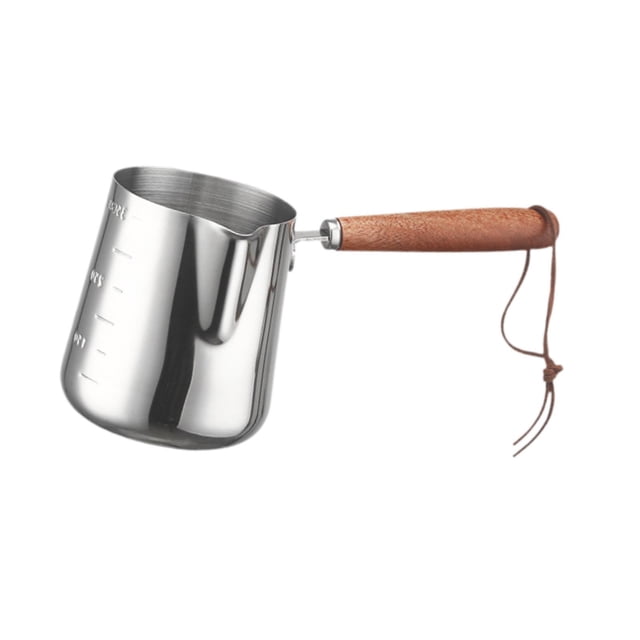 tamizeot Turkish Coffee Pot Multifunctional Stainless Steel for Kitchen Household Bar 1000ML Silver 350ML