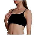 thumbnail image 4 of Xfvqtps Womens Bras Wireless Solid Color Adjustable Spaghetti Strap Elastic Pullover Comfortable Breathable Daily Bras Black, 4 of 5