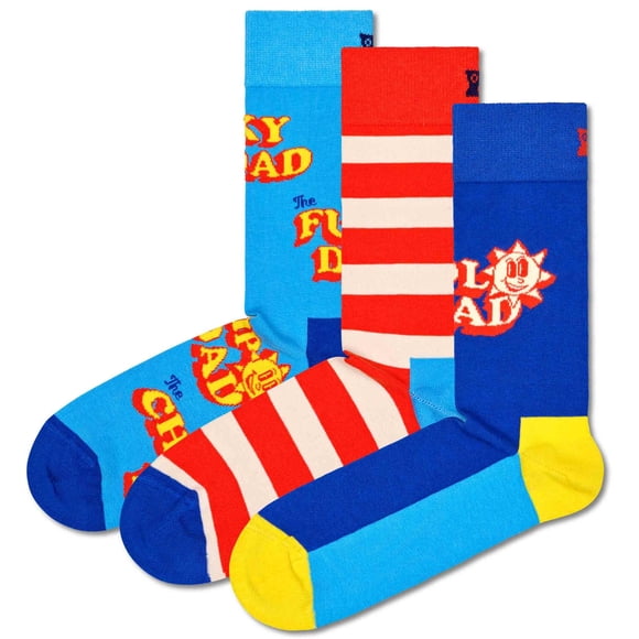 Happy Socks Men's Socks, 3 Pack - Father's Day, Gift Box, Mixed Colours Father of the Year 36-40 (UK 4-7)
