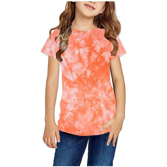 LSLJS Chemises pour Enfants T-Shirt Graphique à Manches Courtes Col Rond Crop Top pour Filles et Garçons de 3 à 14 Ans T-Shirt Tee, Chemises pour Filles Vêtements d'Été