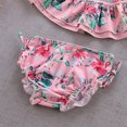 thumbnail image 2 of Toddler Girls Swimsuit Bathing Suit Summer Beach Breathable Tankini Sun Protection for 3-8Y, 2 of 6