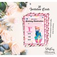 thumbnail image 5 of Darling Souvenir Pink Birthday Invitation Card Printable Elegant Fill or Write In Blank Party Invites 28 Pcs 5 x 7 Inches, 5 of 5