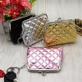 thumbnail image 3 of Lubelski Fashion Women Coin Purse Solid Color Faux Leather Mini Money Bag Key Ring Wallet, 3 of 7