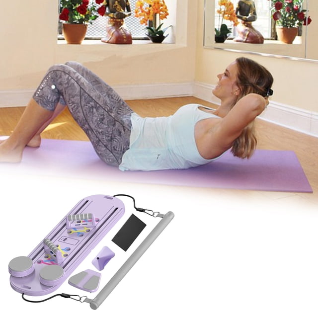 Riforla Board Reformer Set 15 in 1 Multifunctional Reformers Board Foldable Abs Core Trainer Board Reformers Set Reformer Set for Full Body Workouts Fitness & Yoga Equipment B