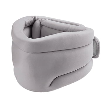 Yinanstore Neck Support Brace, Foam Cushion Cervical Collar, Ergonomic Cervicorrect Neck Brace Neck Collar for Working Airplane Sleeping Gray