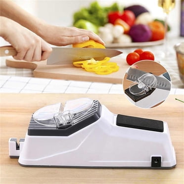 Dvkptbk Aiguiseur de Cuisine Aiguiseur de Couteaux Électrique, Aiguiseur Électrique USB, Pierre d'Aiguisage à la Main Essentiels de Cuisine