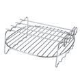 thumbnail image 1 of BBQ Rack, Durable Convenient Double Layer Baking Tray, Air Fryer For Outdoor BBQ For Home Roaster Rotisserie, 1 of 8