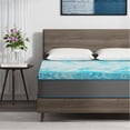 thumbnail image 1 of EGO HOME Surmatelas en Mousse Mémoire de Gel Rafraîchissant de 4 Pouces, Surmatelas Simple, Bleu, 1 of 10