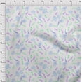 thumbnail image 3 of oneOone Polyester Lycra White Fabric Leaves & Flower Sewing Craft Projects Fabric Prints By Yard 56 Inch Wide-76N, 3 of 4