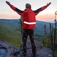 thumbnail image 4 of Bmisegm Backpack Rain Cover with Reflective Strip Waterproof Ultralight Backpack Cover Storage Pockets Non Cross Buckle Straps Suitable for Hiking Camping Cycling Outdoor Travel Camping & Hiking Red, 4 of 7