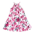 thumbnail image 1 of Liyamei Robe Sans Manches à Bretelles pour Filles, Imprimés de Fleurs, Vêtements, 4-5 Ans, 1 of 5