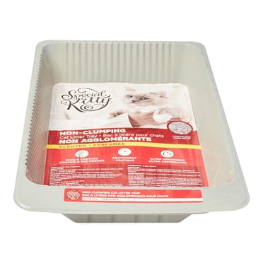 Bac à litière jettable pour chats non agglomérante parfumée Special kitty