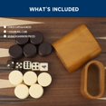 thumbnail image 5 of GSE Games & Sports Expert Premium Wooden Folding Inlay Backgammon Board Game Set Classic Traditional Strategy Board Games (Focus - 17 Inches), 5 of 5