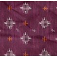 thumbnail image 4 of oneOone Organic Cotton Poplin Twill Fabric Check Kasuri Decor Fabric Printed BTY 42 Inch Wide, 4 of 4