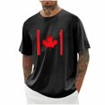 thumbnail image 1 of Pisexur T Shirts for Man , Hommes Imprimé Col Rond Mode Décontractée Manches Courtes Blouses Col Rond Chemises Noires, 3TG Chemises de Golf Hommes & Chemises Hommes, 1 of 6