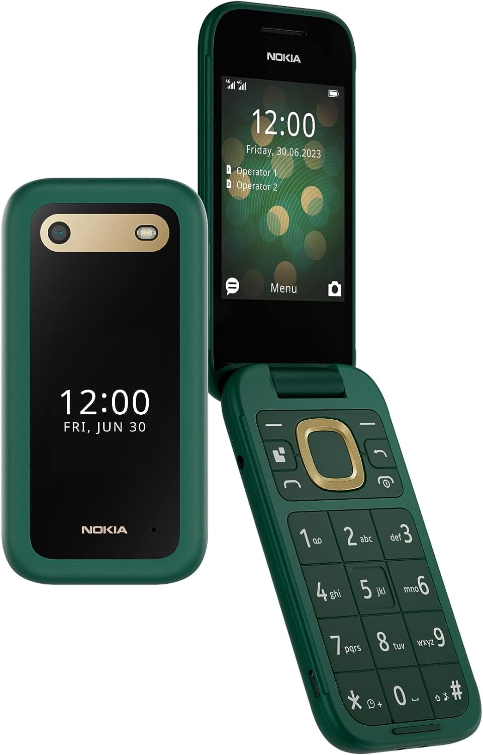 スマートフォン本体 Nokia 2660 Flip NOKIA 2660 FLIP DS 4G LUSH GREEN OEM for ROGERS,CHATR,FREEDOM