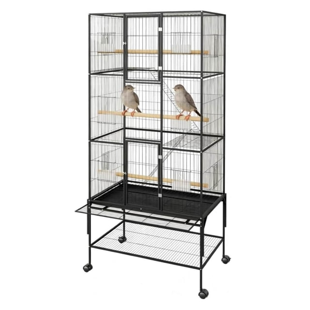Eastvita 69-Inch Extra-Large Bird Cage with Stand/Feeding Accessories/Suitable for Parrots/Conures/Macaws/Cockatoos/Parakeets