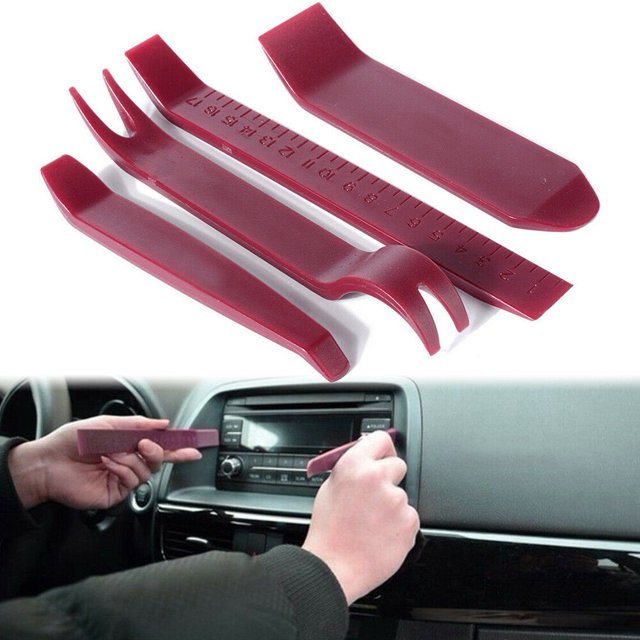 4x Door Plastic Trim Panel Clip Dash Radio Removal Pry Car Accessories Universal