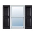 thumbnail image 1 of 15 Inch X 63 Inch Standard Raised Panel Exterior Vinyl Shutter Black (Pair), 1 of 2