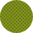 thumbnail image 1 of Ahgly Tapis Rond Lavable en Machine Intérieur Transitionnel Brun Bronze Foncé, 6 Pieds Rond, 1 of 7