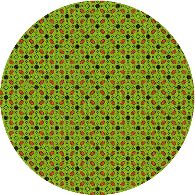 Ahgly Tapis Rond Lavable en Machine Intérieur Transitionnel Brun Bronze Foncé, 6 Pieds Rond